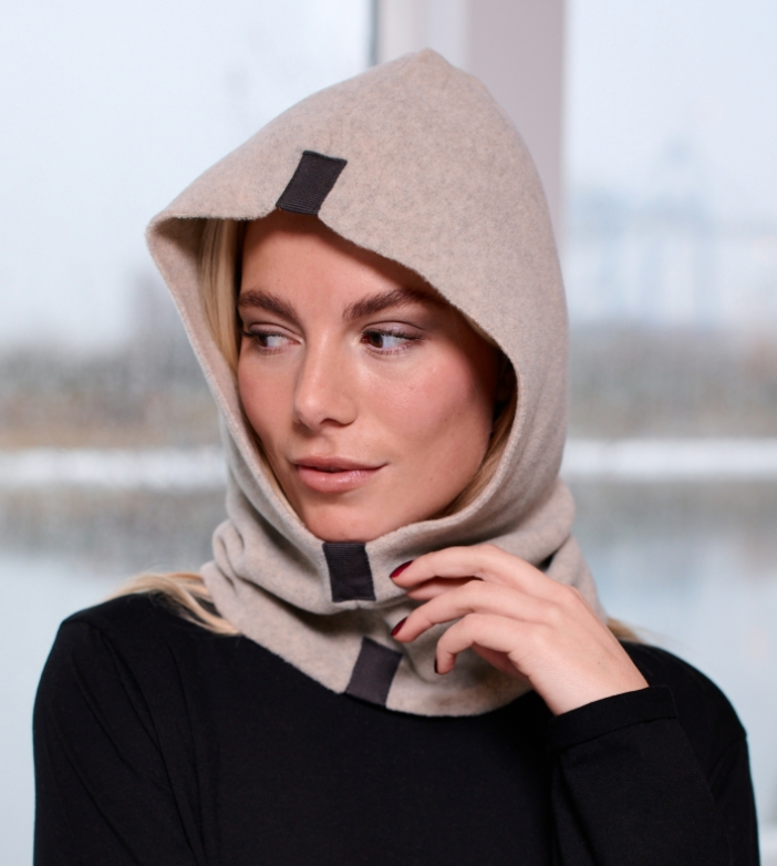 Henriette Steffensen Hood Fleece, Sand