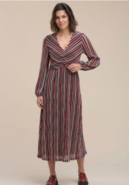 La Fee Maraboutee Tayla Dress, Multicolour - Flax In Bloom