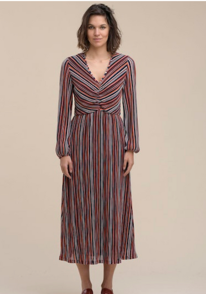La Fee Maraboutee Tayla Dress, Multicolour - Flax In Bloom