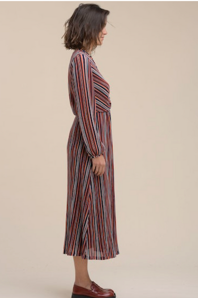 La Fee Maraboutee Tayla Dress, Multicolour - Flax In Bloom