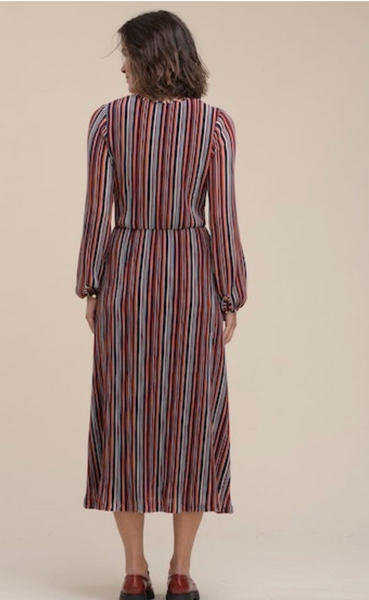 La Fee Maraboutee Tayla Dress, Multicolour - Flax In Bloom