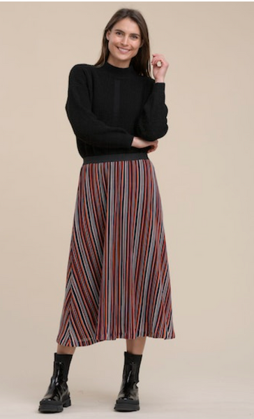La Fee Maraboutee Rabana Skirt, Multicolour - Flax In Bloom