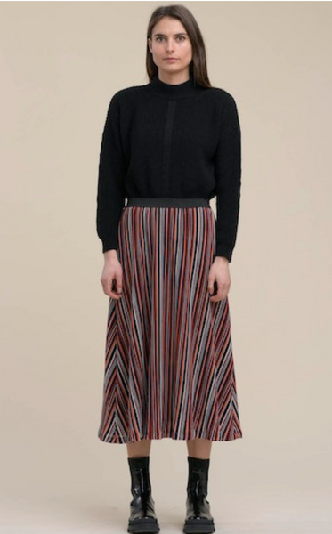 La Fee Maraboutee Rabana Skirt, Multicolour - Flax In Bloom