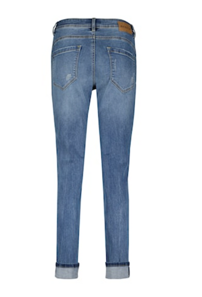 Red Button Laila Rip and Repair Jeans, Blue Denim