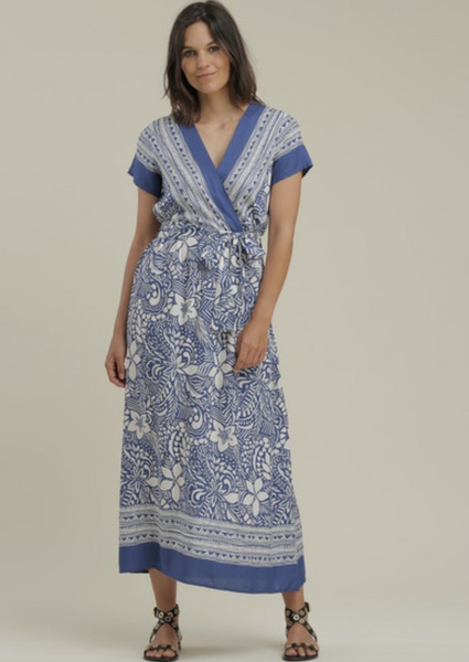 La Fee Maraboutee Padia Dress, Sapphire Blue Print