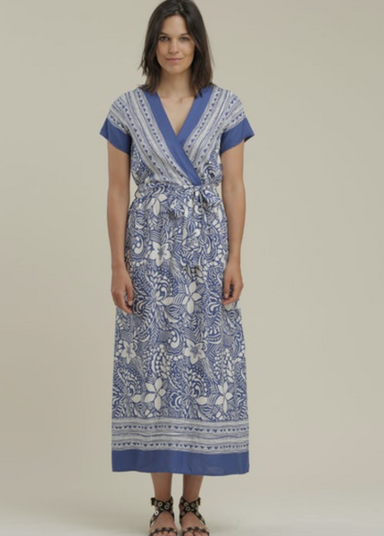 La Fee Maraboutee Padia Dress, Sapphire Blue Print