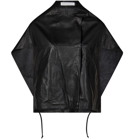 Pieszak Leather Lanni Oversized Jacket, Black