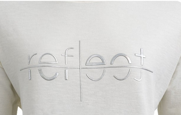 Costa Mani Reflect Sweatshirt, Whisper White and Silver