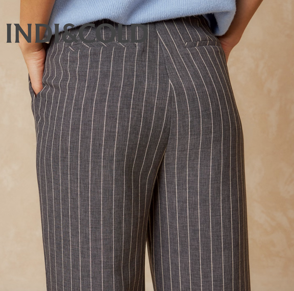 Indi and Cold Jared Pinstripe Trouser, Marengo