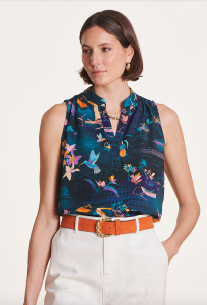 La Fee Maraboutee Damian Blouse, Tropical Print