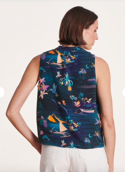 La Fee Maraboutee Damian Blouse, Tropical Print