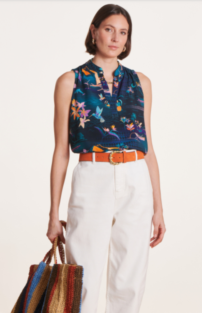 La Fee Maraboutee Damian Blouse, Tropical Print