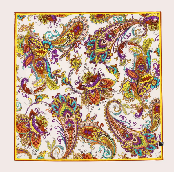 Fraas Silk Bandana, Multicolour Yellow