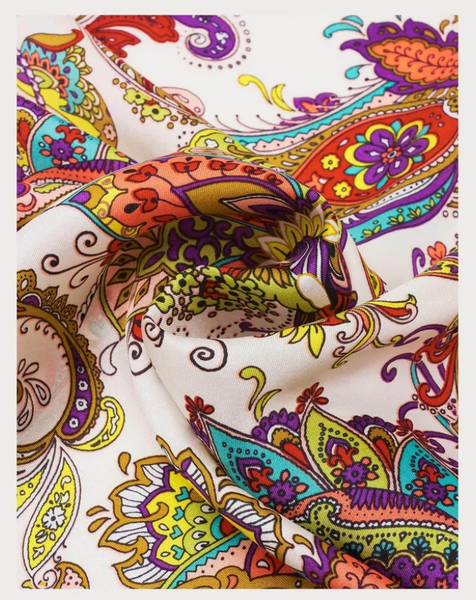 Fraas Silk Bandana, Multicolour Yellow