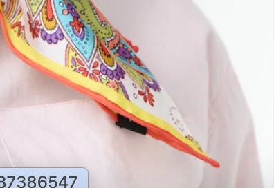 Fraas Silk Bandana, Multicolour Yellow
