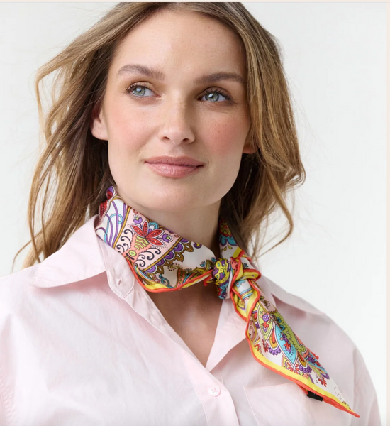 Fraas Silk Bandana, Multicolour Yellow