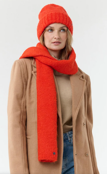 Fraas Sustainability Edition - Solid-Color, Cozy Knit Beanie, Hot Chilli