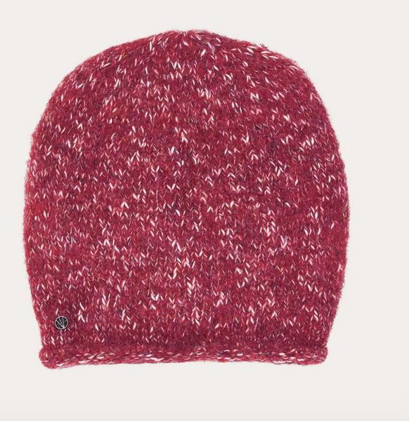 Loevenich Casual, mottled knit beanie, Tomato