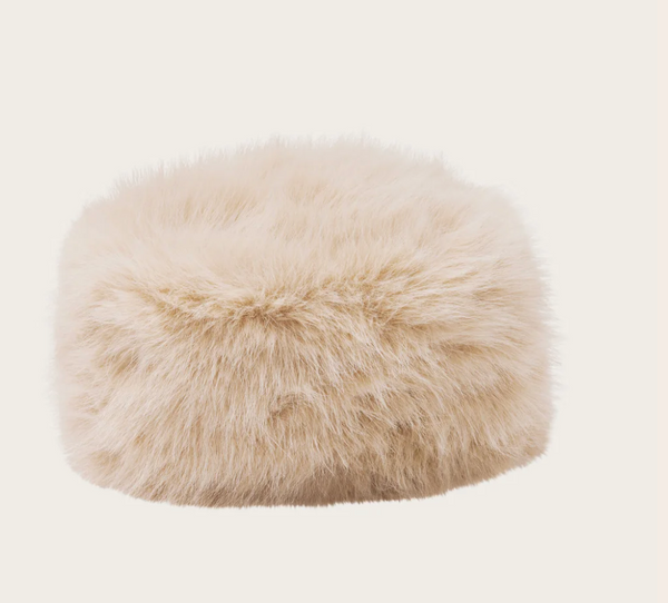 Loevenich Fake Fur Hat, Pillbox Style