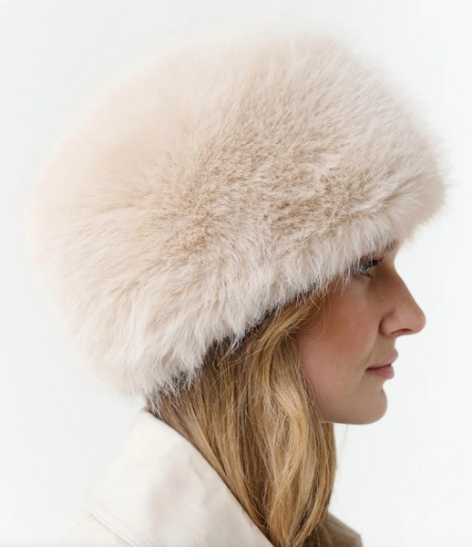 Loevenich Fake Fur Hat, Pillbox Style