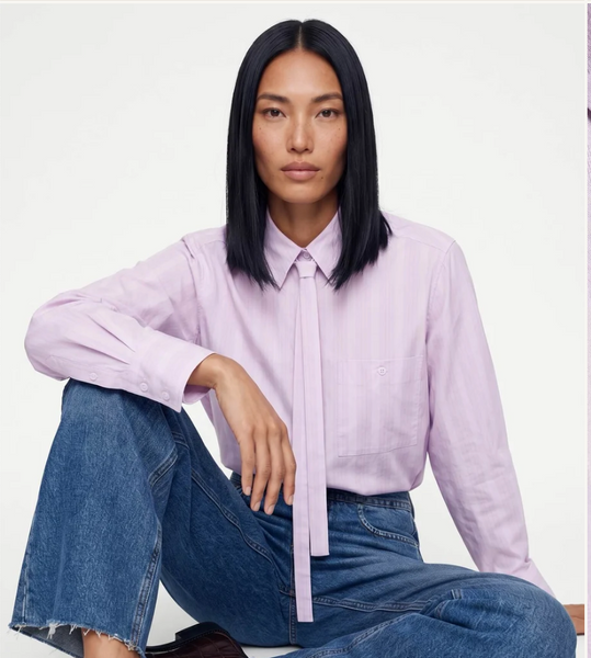 Heyanno Ever Stripe Shirt, Fair Orchid