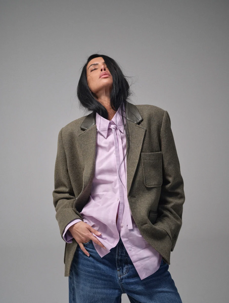 Heyanno Ever Stripe Shirt, Fair Orchid