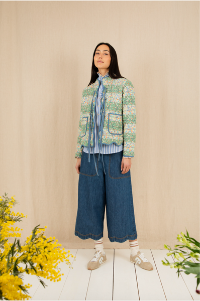 Bonte Mikka Reversible Jacket, Spring Green and Blue