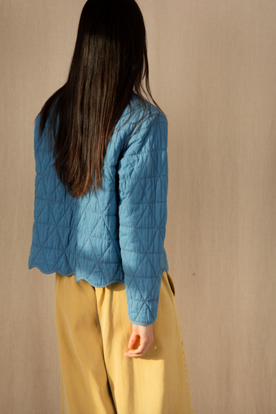 Bonte Mikka Reversible Jacket, Spring Green and Blue