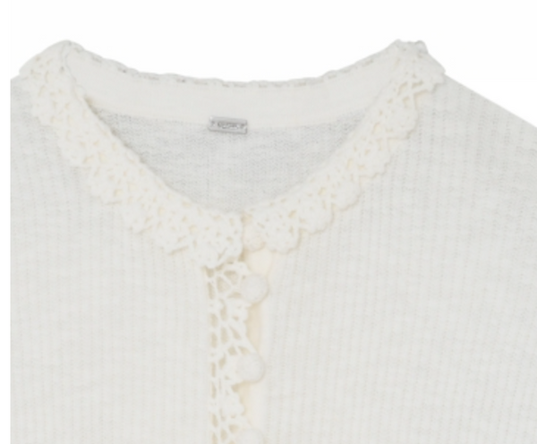 Gustav Coya Cotton/Linen  Knit, Off White