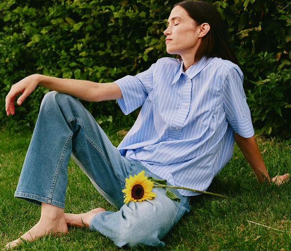 In Wear Rael Lynn Shirt, Blue Stripe