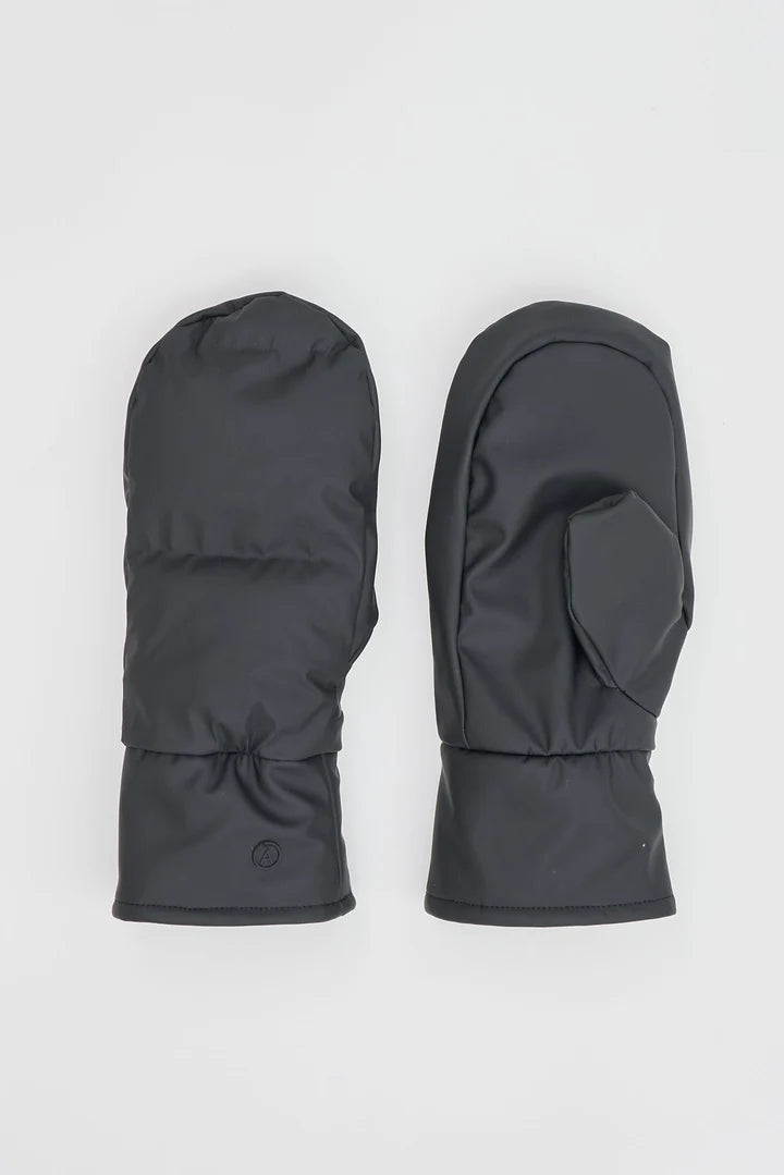 Tanta Rainwear Burza Quilted Mittens, Black