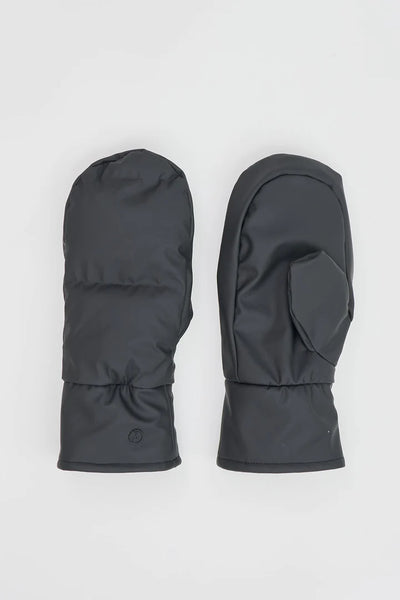 Tanta Rainwear Burza Quilted Mittens, Black