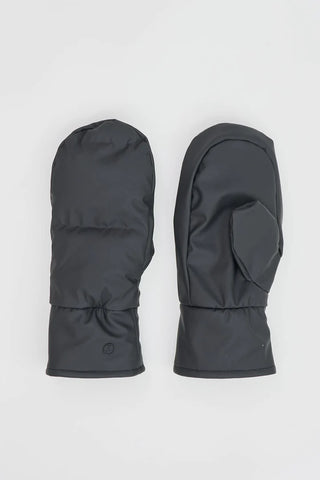 Tanta Rainwear Burza Quilted Mittens, Black