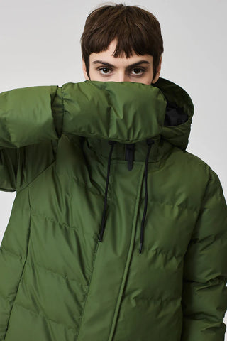 Tanta Rainwear Burza Quilted Mittens, Bronze Green