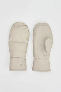 Tanta Rainwear Burza Quilted Mittens, Stone Grey