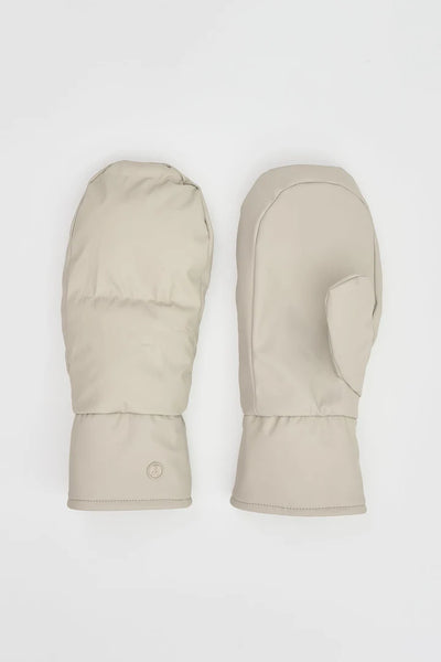Tanta Rainwear Burza Quilted Mittens, Stone Grey