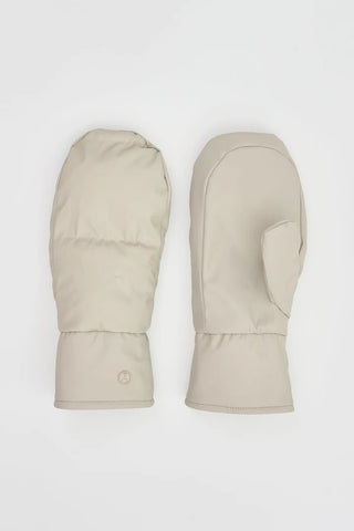 Tanta Rainwear Burza Quilted Mittens, Stone Grey