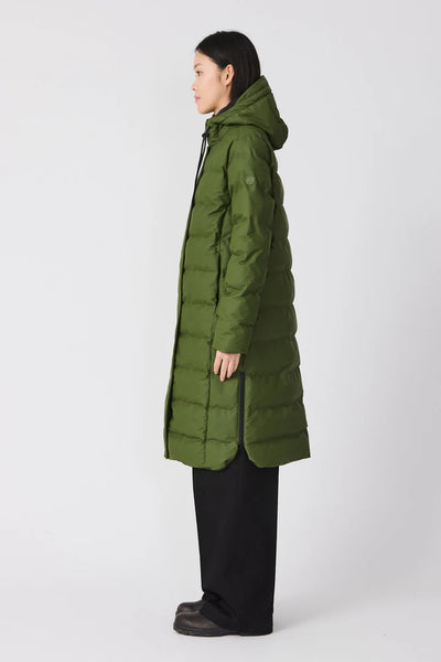 Tanta Rainwear Puddle Puffer Coat, Bronze Green
