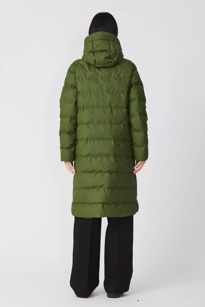 Tanta Rainwear Puddle Puffer Coat, Bronze Green