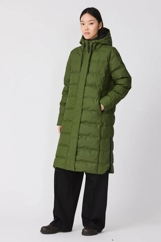 Tanta Rainwear Puddle Puffer Coat, Bronze Green