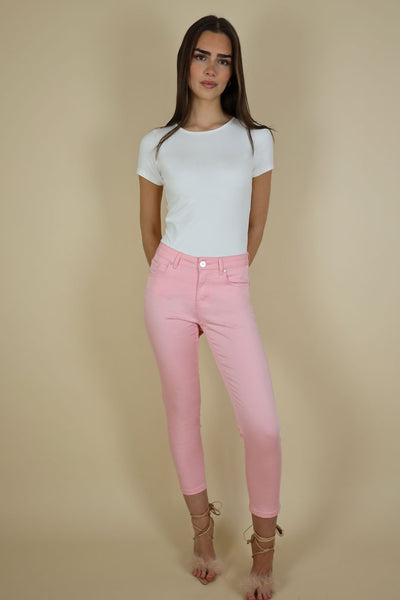 NO2MORO Unity Jeans, Pink - Flax In Bloom