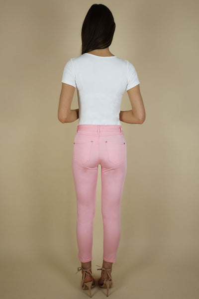 NO2MORO Unity Jeans, Pink - Flax In Bloom