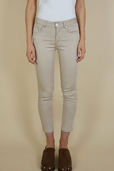 NO2MORO Unity Jeans, Taupe - Flax In Bloom