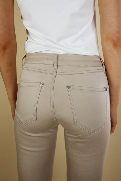 NO2MORO Unity Jeans, Taupe - Flax In Bloom
