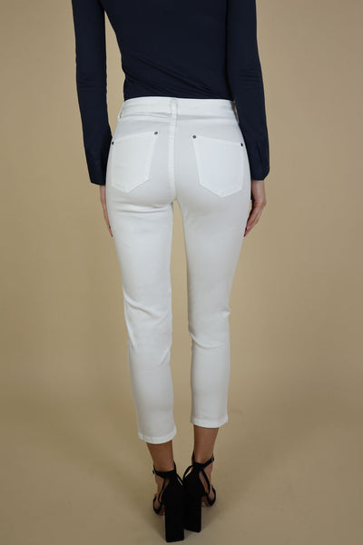 NO2MORO Unity Jeans, White - Flax In Bloom
