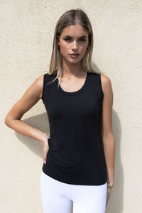 No2moro Valencia Vest Top, Black