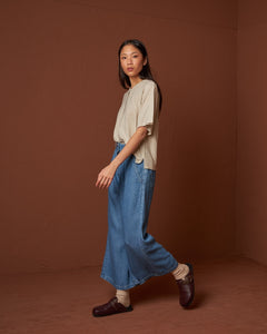 Indi and Cold Washed Denim Culotte