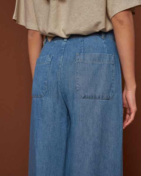 Indi and Cold Washed Denim Culotte