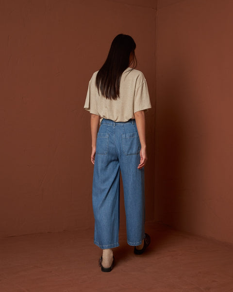 Indi and Cold Washed Denim Culotte