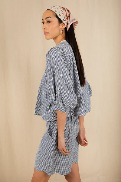 Bonte Vida Reversible Jacket, Navy/Lemon Zest